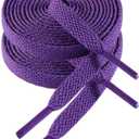3 x VSUDO 2 Pairs Flat Shoe Laces for Sneakers, Shoe Strings/Shoelaces for Sneakers (39" ( 100 CM ), 18 Purple)