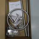 Brushed Nickel Bathroom Accessories Set, KLJKPA 4 Pieces Bathroom Hardware Set, 24 inch Towel Bar, Towel Racks for Bathroom, Robe Towel Hooks, Toilet Paper Holder Wall Mounted