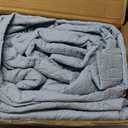 Love's cabin California King Size Quilt Set Spa-Blue Bedspreads - Soft Summer Lightweight Polyester Bedspread- Modern Style Coin Pattern Coverlet for All Season - 3 Piece (1 Quilt, 2 Pillow Shams)