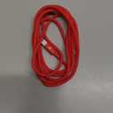 Beats USB-C to Lightning Woven Cable Fast Charging Durable/Tangle-Free Compatible Charger for Apple Devices with Lightning Ports (1.5 m, 5 ft) - Rapid Red