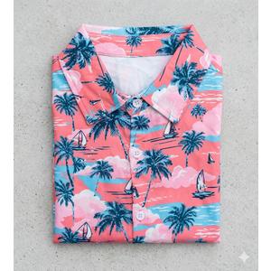 Roy Hawaiian Shirt Pink Size 7-8 Years Old