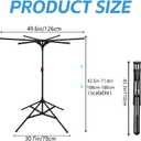 Pool Towel Rack Outdoor, Adjustable 42-71 Inch Freestanding Pool Float Storage Rack, 4-Legged Stand & 6 Foldable Arms, Hot Tub Accessories Towel Dying Stand for Towels, Swim Gear, Pool, Hot Tub etc