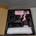 Cordless Hot Glue Gun, GoGonova 15s Fast Preheating 5Ah Built-in Battery Hot Melt Glue Gun, Smart Power-Off, Kit with 25 Pcs Premium Mini Glue Sticks and USB-C Charging Port (Pink)