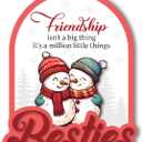 Friend Christmas Ornament, Friendship Ornament for Women, Best Friends Christmas Keepsake, Xmas Gift for Best Friend, Bestie, BFF, Soul Sister, Holiday Decor