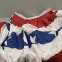 3 x 6 Ft American Pleated Fan Flag, USA Patriotic Half Fan Bunting Flag, 4th of July Decorations Flags (Set of 4)