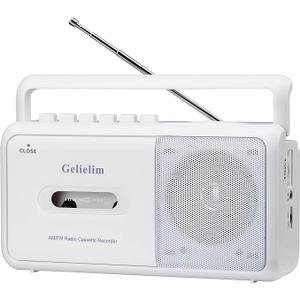 Gelielim Portable Cassette Player, Cassette Tape Player AM/FM Radio,Casette Tape Recorder with Earphone Jack, Cassette Boombox Battery Operated or AC Powered