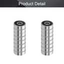 2 x Othmro 20Pcs 626-2RS Deep Groove Ball Bearings, Double Plastic Sealed Bearings, Carbon Steel Roller Guide Bearing 0.24x0.75x0.24inch for Dental Equipment Skateboards Ship Rudder Shafts Scooters