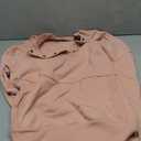 SHEWIN Women's Casual Long Sleeve Stand Neck Sweatshirt Lightweight Button Drawstring Pullover Tops (Large)