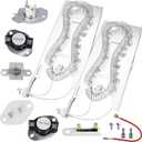 WP3387747 3387747 Dryer Heating Element Kit - Compatible with Whirlpool Cabrio Kenmore He2 Kenmore Elite He3 Maytag Bravos XL Dryers - Replaces W11344457 AP6008281 WD05X30818 GEW9250PW0 GEQ9800PW1