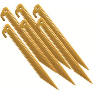 Coleman Tent Pegs, 9-Inch Long Durable Plastic Tent Stakes, 6-Pack