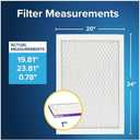 Filtrete 20x24x1 AC Furnace Air Filter, MERV 12, MPR 1500, CERTIFIED asthma & allergy friendly, 3 Month Pleated 1-Inch Electrostatic Air Cleaning Filter, 6-Pack (Actual Size 19.81x23.81x0.78 in)