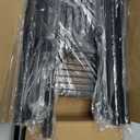 Corner Shower Caddy Tension Pole - 4 Tier Stainless Steel Rustproof Shower Corner Caddy for Bathtub Bathroom Shower Organizer Shelves Adjustable Pole 25-114.2 Inch Black