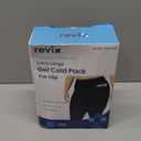 REVIX Extra Large Hip Ice Pack Wrap After Surgery, Reusable Gel Cold Pack for Hip Replacement Recovery, Sciatic Nerve, Cold Therapy Hip Flexor Compression Wrap, Black