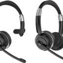 Bluetooth Headset with Microphone, V5.2 Single and Dual Ear Wireless Headphones with AI Noise Cancelling for Cell Phone, Laptop, Trucker, Home Office, Call Center, Zoom, Online Class 1