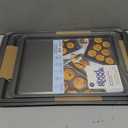 GoodCook Everyday Nonstick Baking Sheet Set, 3 Pack Includes Small (13×9) Medium (15×1) and Large (17×11) Pans Carbon Steel Construction Cookie Sheets Bakeware Set, Gray