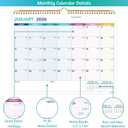 3 x 2026-2027 Wall Calendar - Run Now to Jun 2027, 14.57 x 11.42 In, 2026 Calendar, 18 Months Calendar 2026-2027, Monthly Calendar with Ruled Blocks, Thick Paper, Holidays, To-do Notes
