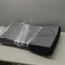 HAVARGO 2-in-1 Neck Pillow Lumbar Support Pillow for Recliner Couch - High-Density Foam Cushion Ergonomic Back Support for High-Back Rocking Chairs, Gaming Chair, Sofa to Relax The Back,Medium (Size M for 5.4-5.8ft., Navy Blue)