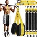 Ayombo Pull Up Assistance Bands, Resistance Bands for Pull Up Bar Workout, Adjustable Heavy Duty Pull Up Assist Equipment with 4 Assistance Bands, Home Gym Fitness Exercise Strength Training