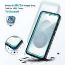 Lanhiem for Samsung Galaxy S25+ Plus Case, IP68 Waterproof Dustproof Case with Built-in Screen Protector, Rugged Full Body Shockproof Protective Cover for Galaxy S25 Plus 6.7 Inch, Teal