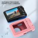 Case for Kodak PIXPRO FZ45 Non Slip Textured Soft Silicone Protective Case -Slim Anti-Slip Durable Shockproof Camera Cases (Pink)