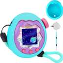 YouKnow Silicone Case for Tamagotchi Paradise Interactive Toy Digital Pet, with Screen Protector and Wrist Strap (Green)