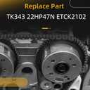 Timing Chain Kit & Engine Timing Tool Kit fit for Chevrolet Cruze/Sonic/Trax/Volt fit for Cadillac ELR fit for Buick Encore Replace# ETCK2102 TK343 22HP47N