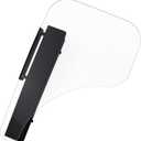 Rehabilitation Advantage Clear Polycarbonate Wheelchair Half Tray, Flip Down