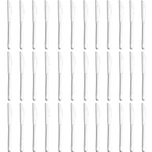 Pleafind 36 Pcs Stainless Steel Dinner Knives - 9.1 Inch Premium Table Cutlery, Durable Butter Knives, Mirror Polished Silverware Flatware for Home Kitchen Restaurant Use, Dishwasher Safe