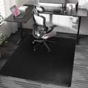 Chair Mat for Carpet, 46" x 60" Desk Chair Mat for Carpeted Floors, Non-Slip Office Vinyl Mat for Carpet with Studded, Easy Glide Heavy Duty Floor Protector Mat for Home Office, Black