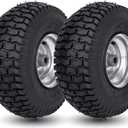 15x6.00-6 Lawn Mower Tire and Wheel Front Tire Compatible with John Deere Craftsman Husqvarna Riding Mowers Lawn Tractors