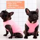 KYEESE 2Pack Dog Shirt, Soft Striped Dogs T Shirts, Lightweight Pet Tank Top, Sleeveless Dog Shirt for Dogs, Stretchy Comfortable Pet Vest, Pink, 3XL