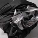 UIRWAY 8FT Round Pool Cover, Inflatable Pool Covers for Above Ground Pools with Elastic Cord - Snug Fit & Easy Set, Outdoor Swimming Pool Cover with 2 Reflective Strip Handles, Black