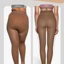 Vertvie Women's Fleece Lined Tights Sheer Fake Translucent One Seam Warm Pantyhose Thick High Waisted Thermal Leggings Winter (S)