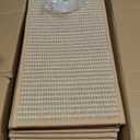 15PC Jute Stair Treads for Wooden Steps-Stairs Carpet Non Slip-Peel and Stick Stair Treads Indoor, Adhesive Staircase Step Treads Residue Free, Durable Natural Stair Runner Rug,8"x30" Beige