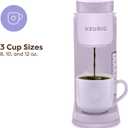 Keurig K-Express Single Serve K-Cup Pod Coffee Maker, 3 Brew Sizes, Strong Button Feature, 42oz Removable Reservoir, Lavender