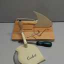 Manual Bread Slicer for Homemade Sourdough Bread, Add Metal Rails, Hand Crank Bread Slicer Machine with Scale Line and Suction Cup, Stainless Steel Blade Bread Cutter Adjustable Thickness (Cream)