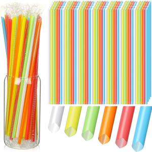 Gerrii 1000 Pcs Multicolored Individually Wrapped Straws 10" Extra Long 6 mm Plastic Drinking Straws Disposable for Party Restaurant Home Milkshakes Coffee Juice Beverage Smoothie Gerrii 1000 Pcs Multicolored Individually Wrapped Straws 10" Extra Long 6 mm Plastic Drinking Straws Disposable for Party Restaurant Home Milkshakes Coffee Juice Beverage Smoothie