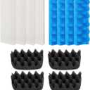 12Pcs Canister Filter Media for Fluval 406/407 Bio Foam Value Pack, Replacement Aquarium Filter Medias