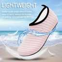 ANLUKE Water Shoes Barefoot Aqua Yoga Socks Quick-Dry Beach Swim Surf Shoes for Women Men (10-11 Women/9-10 Men, Pink)