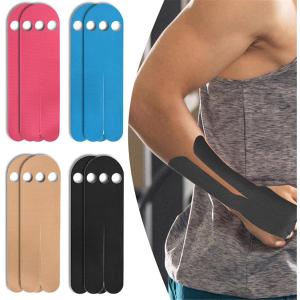 Precut Kinesiology Tape for Wrist, 8 Pcs Athletic Sports Tape for Wrist Support & Stability, Waterproof Breathable Hypoallergenic Tape for Carpal Tunnel & Muscle Pain Relief, 4 Colors