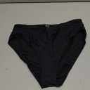 Zmart Womens High Waisted Bikini Bottoms - V Cut Full Coverage Bathing Suit Swimsuit Bottom with Twist Front L