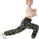 SANGTREE Hiking Pants Water Resistant Quick Dry Lightweight Golf Cargo Safari Joggers Pockets for Girls & Women (Medium)