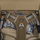 Beebiepet Heavy Duty Tactical Dog Harness for Large Dogs, No Pull Adjustable Pet Harness Reflective Service Training Easy Control Pet Vest Military K9 Working Dog Harnesses-X- Large, Brown