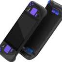 eXtremeRate Chameleon Purple Blue Replacement Full Set Buttons for Steam Deck, DIY Custom ABXY D-pad Trackpad Bumpers Triggers Buttons Sets for Steam Deck LCD Handheld Console - Console NOT Included