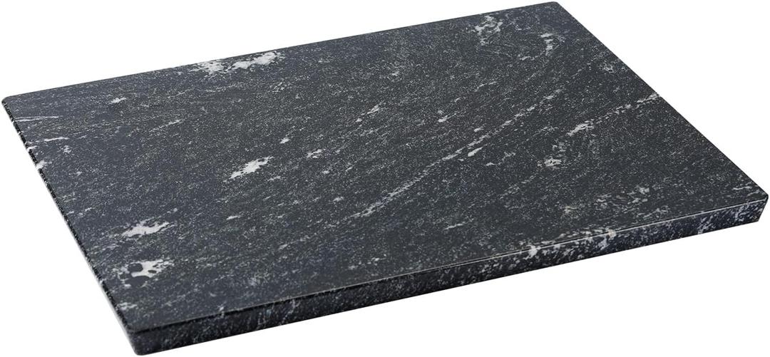 Koville Brazilian Natural Granite Cutting Board for Kitchen, 16x12inch Large Hand Crafted Stone Slab for Cheese, Charcuterie, Pastry Board - Wedding Gift, House Warming Gift