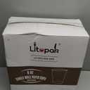 LITOPAK 400 Pack 8 oz Paper Cups, Brown Disposable Hot Coffee Cups for Party, Picnic, Travel, and Events