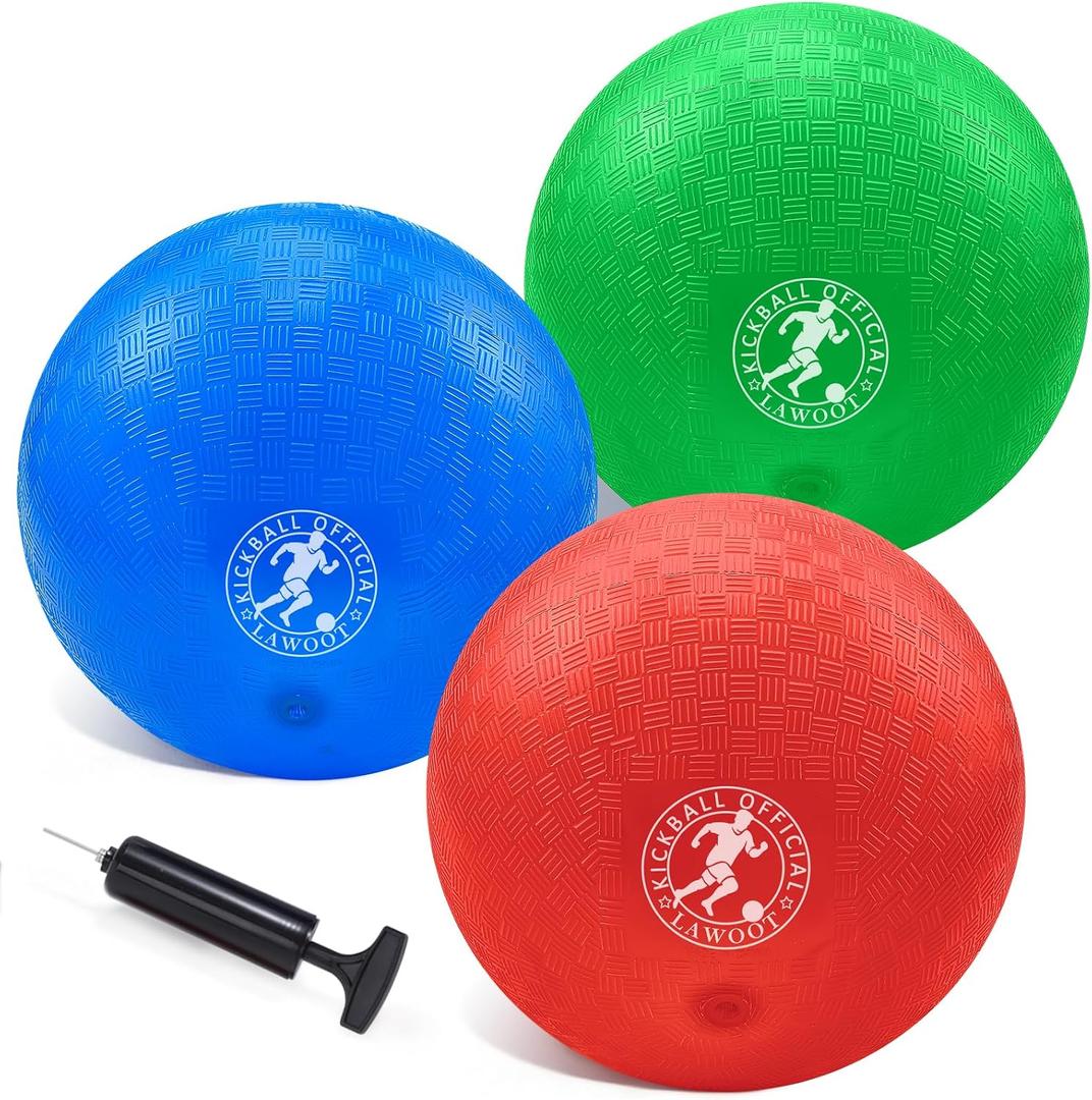 10 Inch Kickball Playground Ball Dodgeball Balls 4 Square Balls