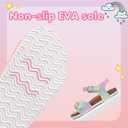 Torotto Toddler Kids Sandals Boys Girls Cork Footbed Sandals with Adjustable Buckle Casual Slides Open Toes Flat (11 Little Kid, Lhj396/Rainbow)