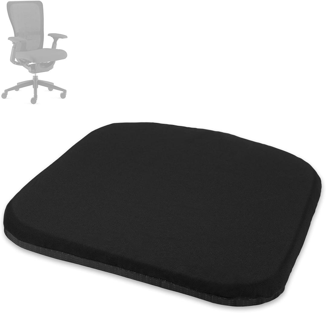 Natural Latex Seat Cushion for Haworth Zody Chair - Ergonomic Office Chair Accessories, Soft and Comfortable Seat Mat Black