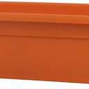 Rectangle Planter Box, 24 Inch Indoor/Outdoor Rectangular Planter, Durable UV Resistant, 4 Gallon Plastic Window Box Trough, Use for Herbs, Succulents, Vegetables (Terracotta)